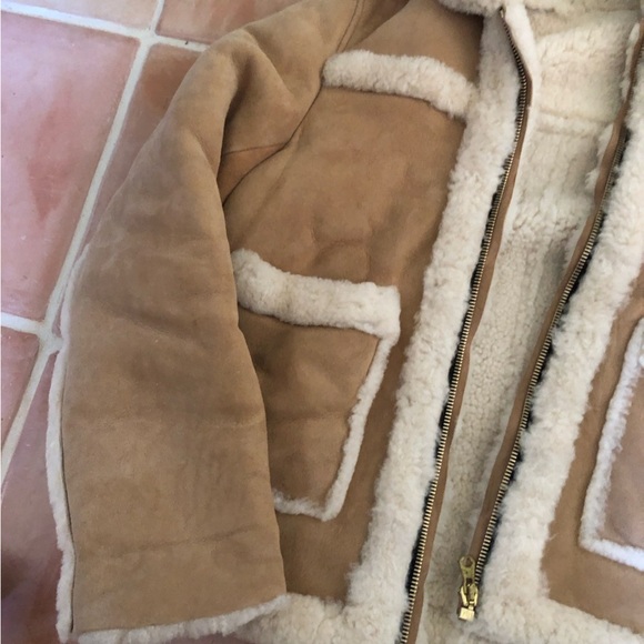 Sandro shearling jacket size 2 - Picture 2 of 9